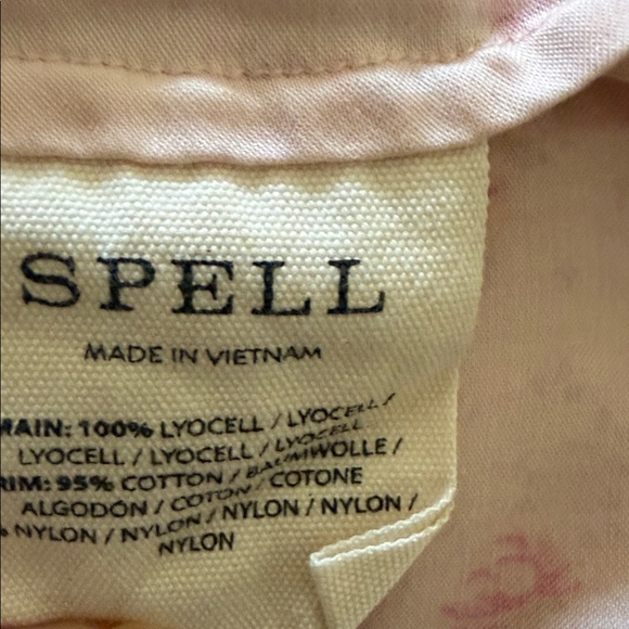 Spell Fleur Slip Dress in Pink | Vintage floral with Cream Lace - Picture 12 of 12